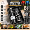 3 In 1 Vacuum Thermal Flask With Cup Set (Random Color)